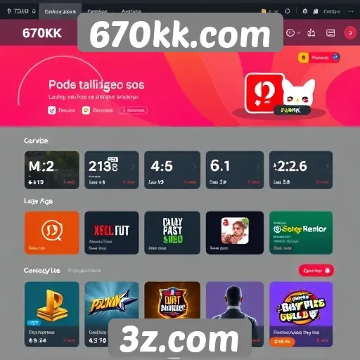 Interface do usuário no 670kk.com é intuitiva