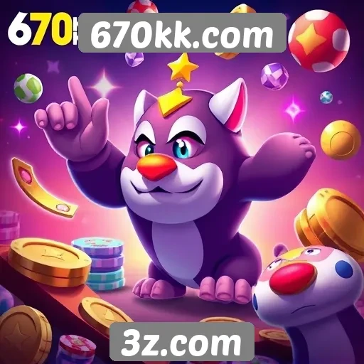 Variedade de jogos disponíveis em 670kk.com